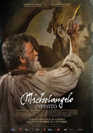 Michelangelo Infinito film da vedere 2018 locandina italiana Buonarroti Vasari documentario