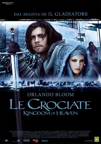Le crociate kingdom of heaven ridley scott locandina italiana poster film da vedere 2005