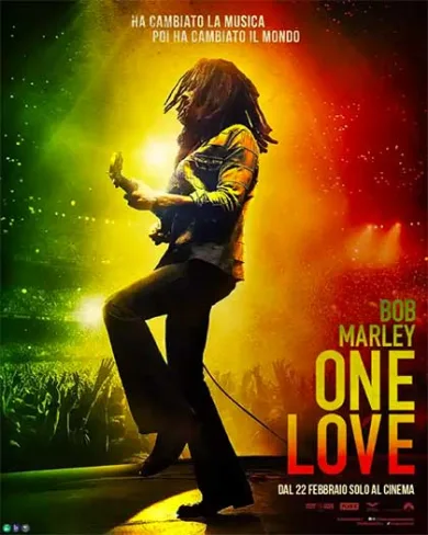 Bob Marley - One Love locandina italiana film da vedere 2024