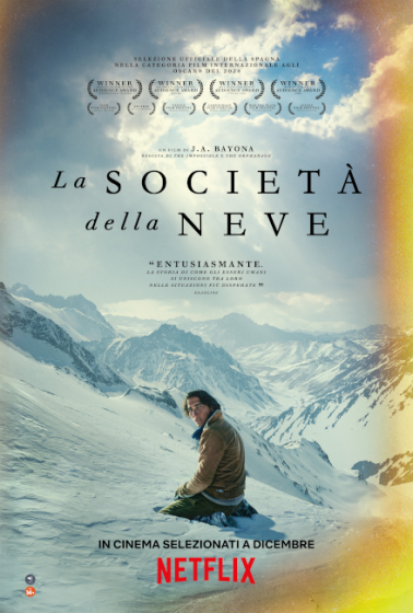 La società della neve film da vedere 2023 locandina italiana oscars 2024