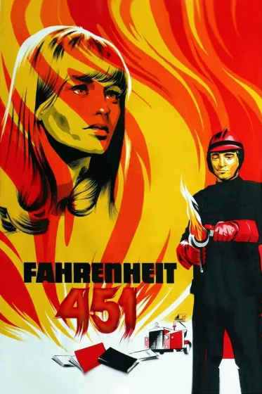 Fahrenheit 451 - film da vedere assolutamente 1966 - François Truffaut - locandina poster